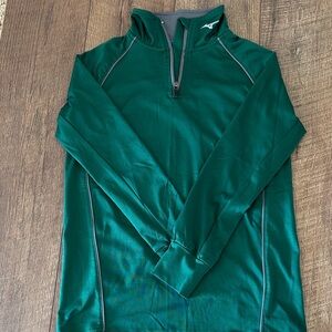 Green Quarter-Zip Pullover